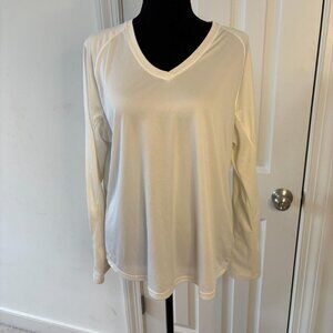 Women's White and Cream Shirt
